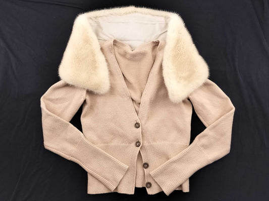 FOXEY FOXEY Foxy Cardigan Cardigan with Mink Fur Cardigan