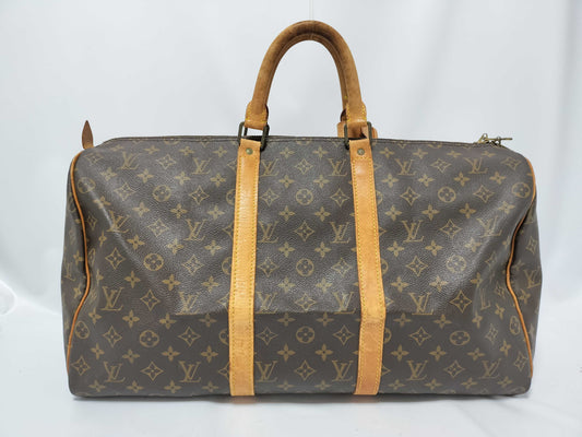 LOUIS VUITTON Monogram Louis Vuitton Keepall 50 M41416 Boston Bag