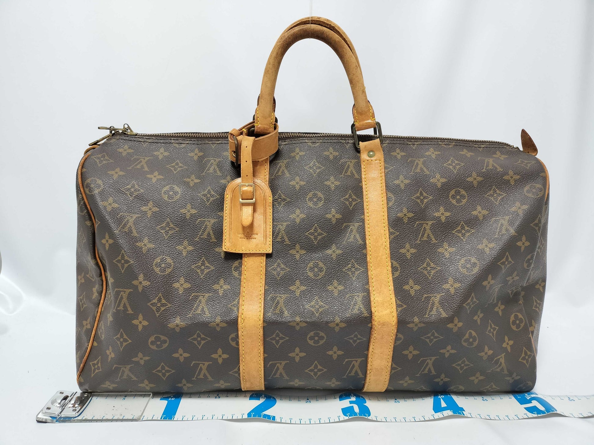 LOUIS VUITTON Monogram Louis Vuitton Keepall 50 M41416 Boston Bag