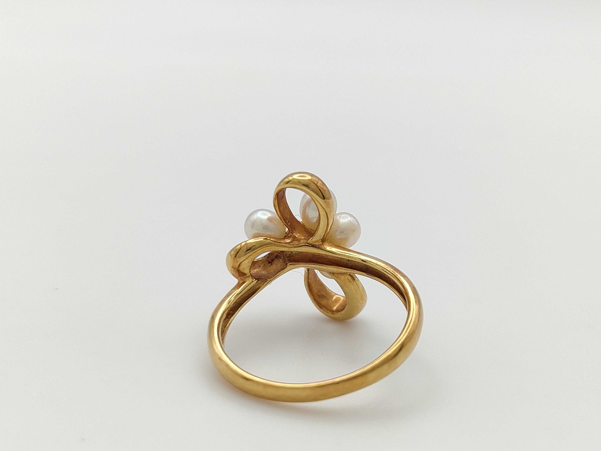 MIKIMOTO Pearl Diameter Approx. 3.0-3.8mm K18 3.4g Ring