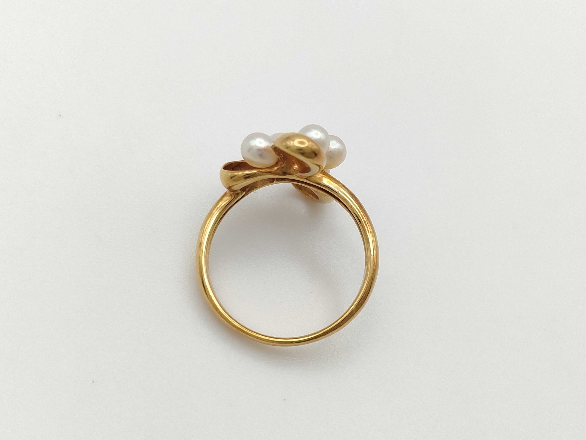 MIKIMOTO Pearl Diameter Approx. 3.0-3.8mm K18 3.4g Ring