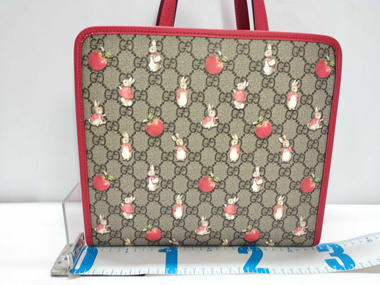 GUCCI GG Supreme Unused Peter Rabbit Tote Bag