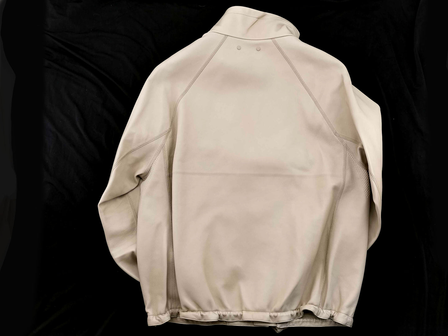 LOUIS VUITTON Leather Jacket White 48 Jacket