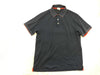 HERMES Polo Shirt Navy Orange Top