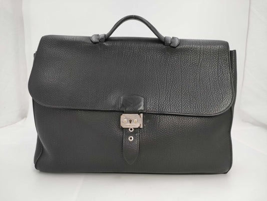 HERMES Business Bag Sack Ade Pesch 41 Black Fjord □H Business Bag