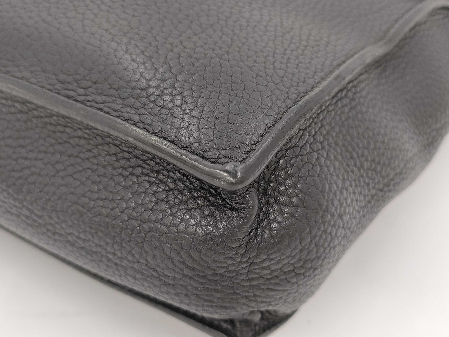 HERMES Business Bag Sack Ade Pesch 41 Black Fjord □H Business Bag