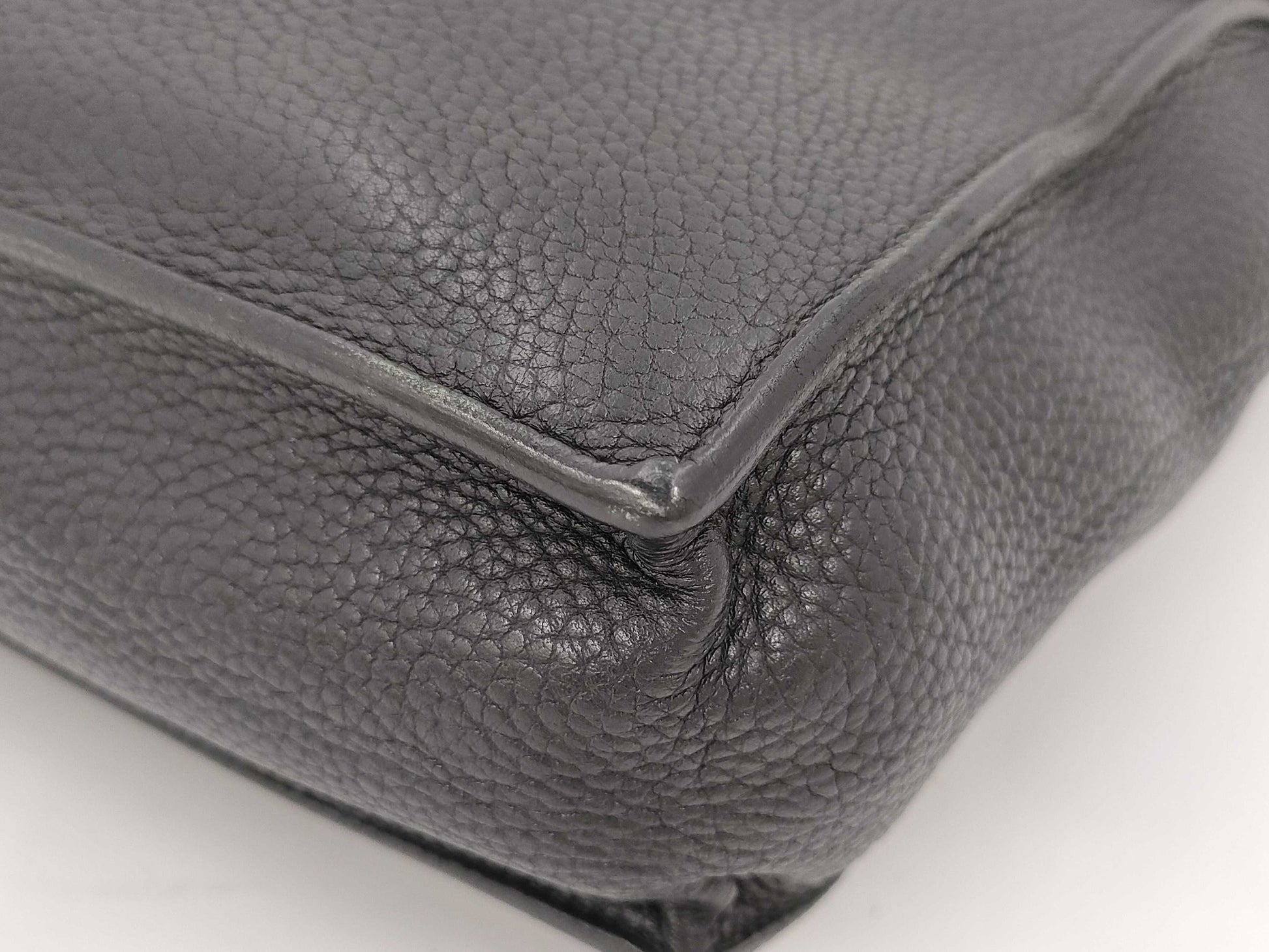HERMES Business Bag Sack Ade Pesch 41 Black Fjord □H Business Bag