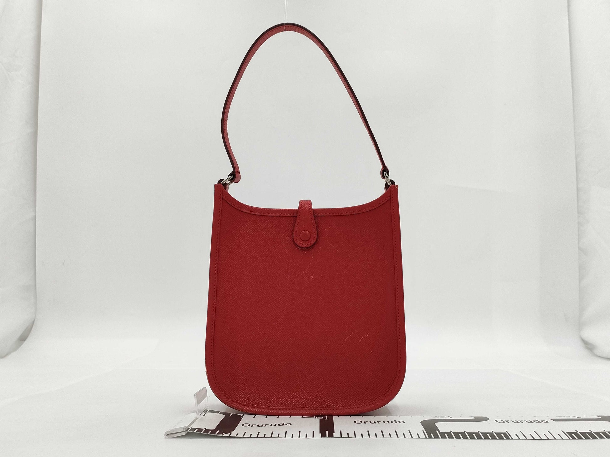 HERMES HERMES Shoulder Bag Evelyn TPM Vermillion Vo Epson □I Engraved Bag