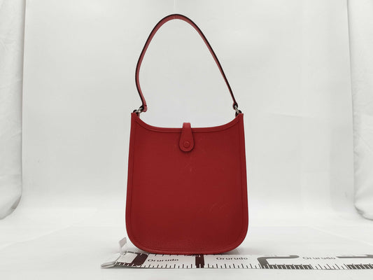 HERMES HERMES Shoulder Bag Evelyn TPM Vermillion Vo Epson □I Engraved Bag