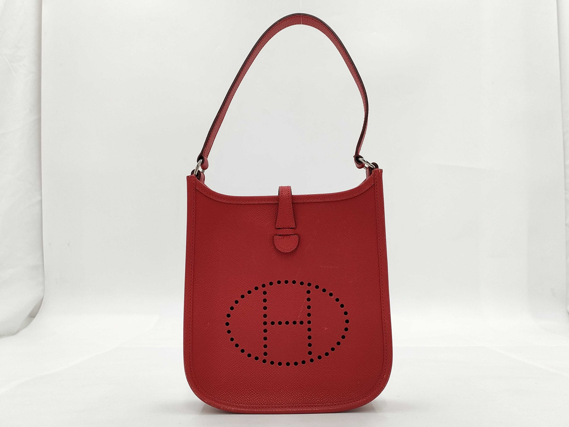 HERMES HERMES Shoulder Bag Evelyn TPM Vermillion Vo Epson □I Engraved Bag