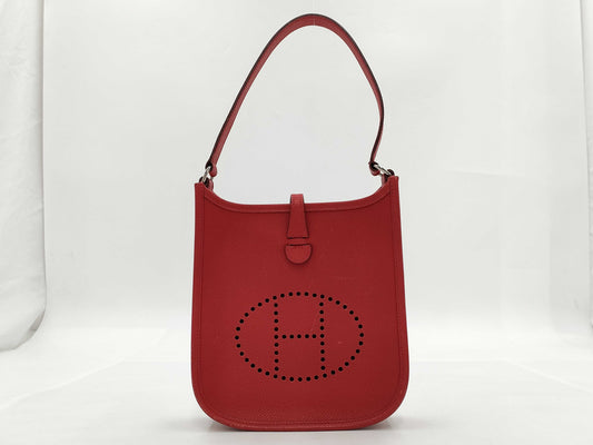 HERMES HERMES Shoulder Bag Evelyn TPM Vermillion Vo Epson □I Engraved Bag