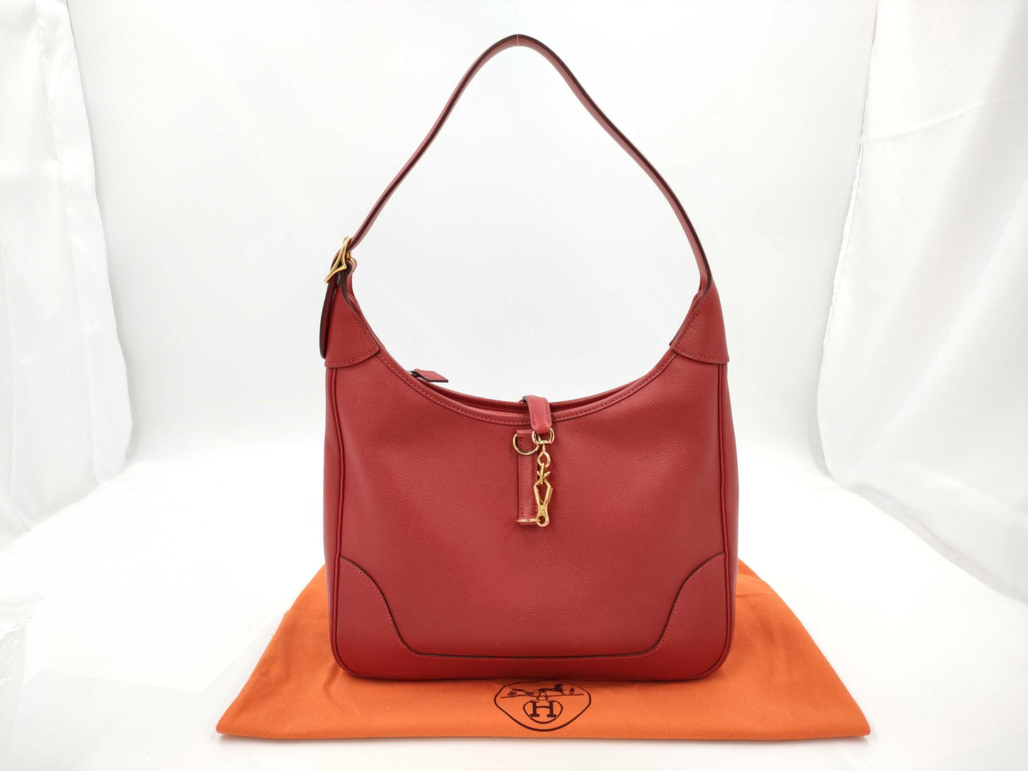 HERMES HERMES Shoulder Bag Trim 31 Vermillion Vo Epson □H Engraved Bag