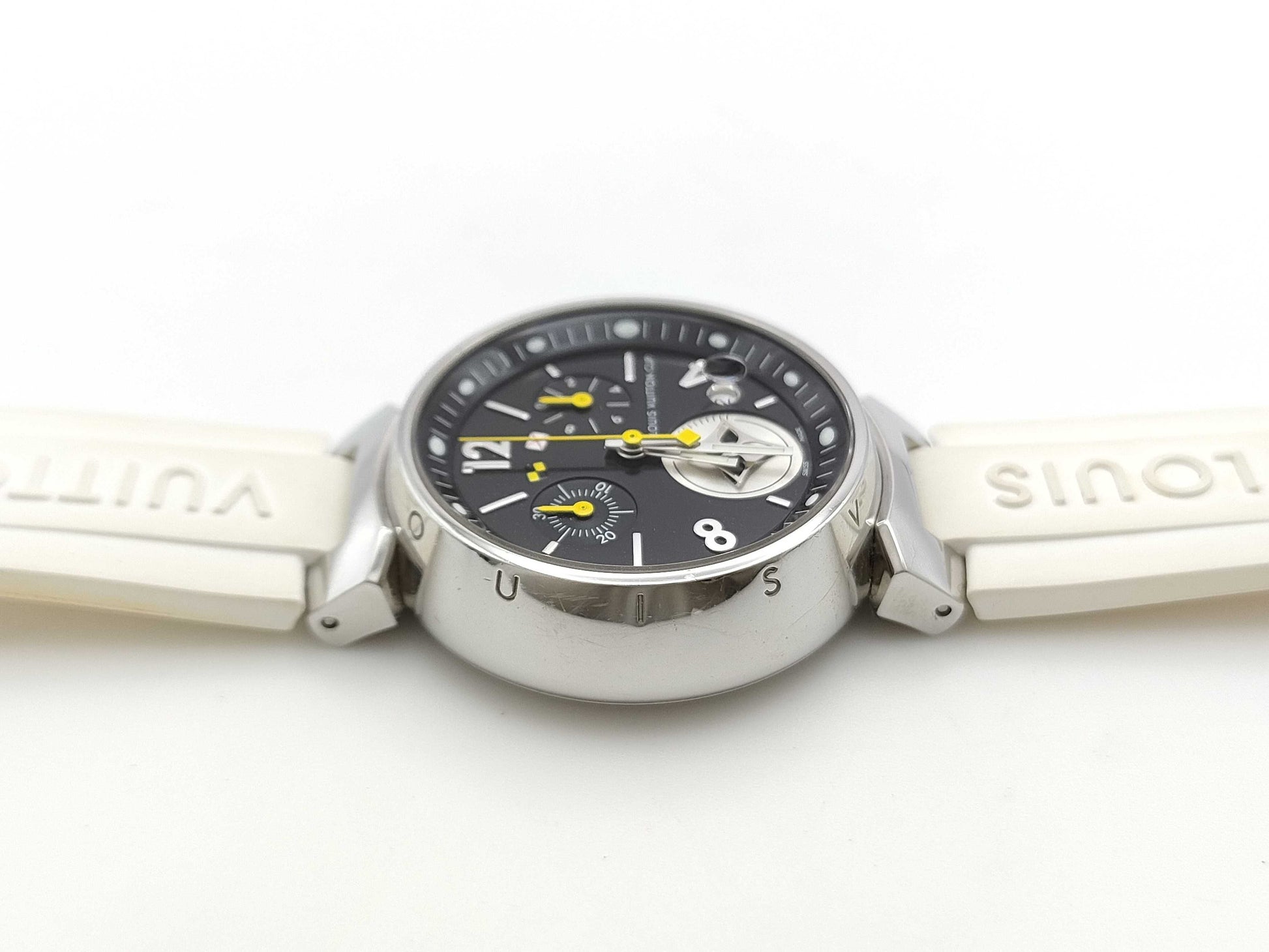 LOUIS VUITTON Tambour Chrono Lovely Cup Q132G TA3980 Quartz Boys Watch