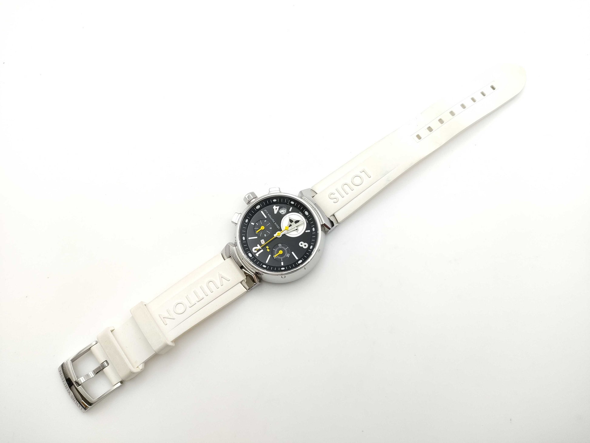 LOUIS VUITTON Tambour Chrono Lovely Cup Q132G TA3980 Quartz Boys Watch