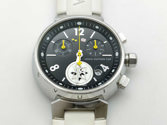 LOUIS VUITTON Tambour Chrono Lovely Cup Q132G TA3980 Quartz Boys Watch