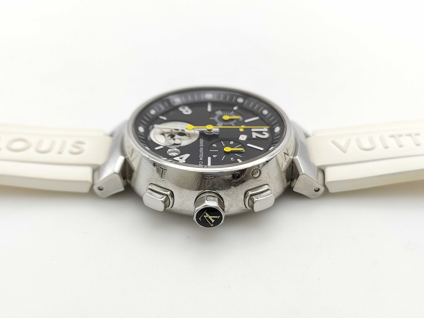 LOUIS VUITTON Tambour Chrono Lovely Cup Q132G TA3980 Quartz Boys Watch