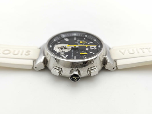 LOUIS VUITTON Tambour Chrono Lovely Cup Q132G TA3980 Quartz Boys Watch