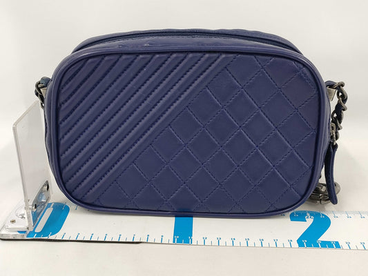 CHANEL CHANEL Coco Boy Camera Bag A92655 Chain Shoulder Bag with Vintage Silver Hardware