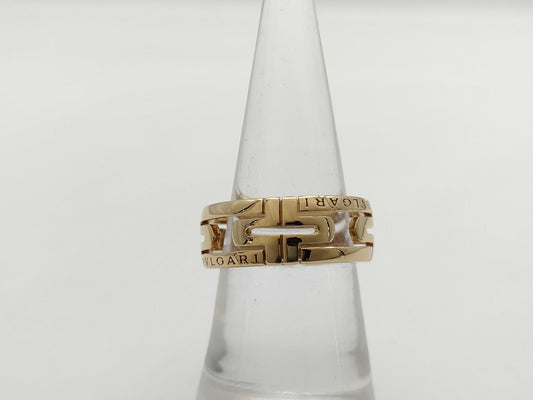 BVLGARI Parentesi Openwork #52 YG Au750 7.2g Ring