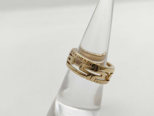 BVLGARI Parentesi Openwork #52 YG Au750 7.2g Ring