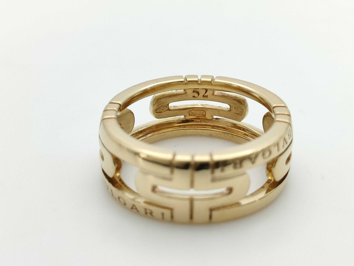 BVLGARI Parentesi Openwork #52 YG Au750 7.2g Ring
