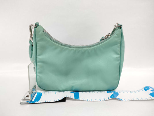 PRADA Nylon Shoulder Bag in Light Green