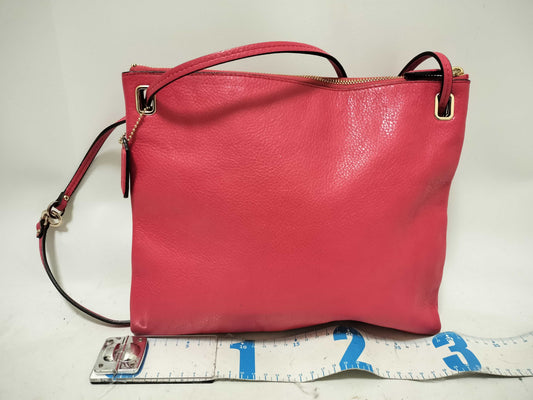 COACH COACH Leather 2-Way Shoulder Bag Pink Shoulder Bag
