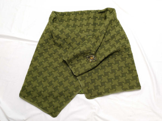LOUIS VUITTON Damier Shawl Khaki RW052B Scarf