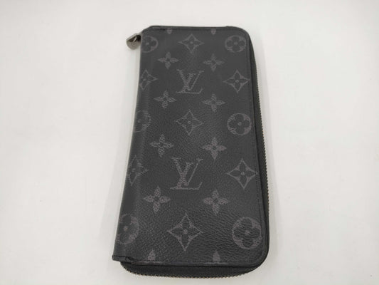 LOUIS VUITTON Monogram Eclipse Zippy Wallet Vertical M62295 IC Wallet