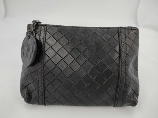 BOTTEGA VENETA Bottega Intrecciato Pouch Black Pouch