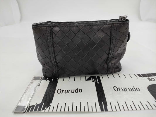 BOTTEGA VENETA Bottega Intrecciato Pouch Black Pouch