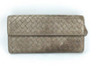 BOTTEGA VENETA Intrecciato Leather Wallet, Gray