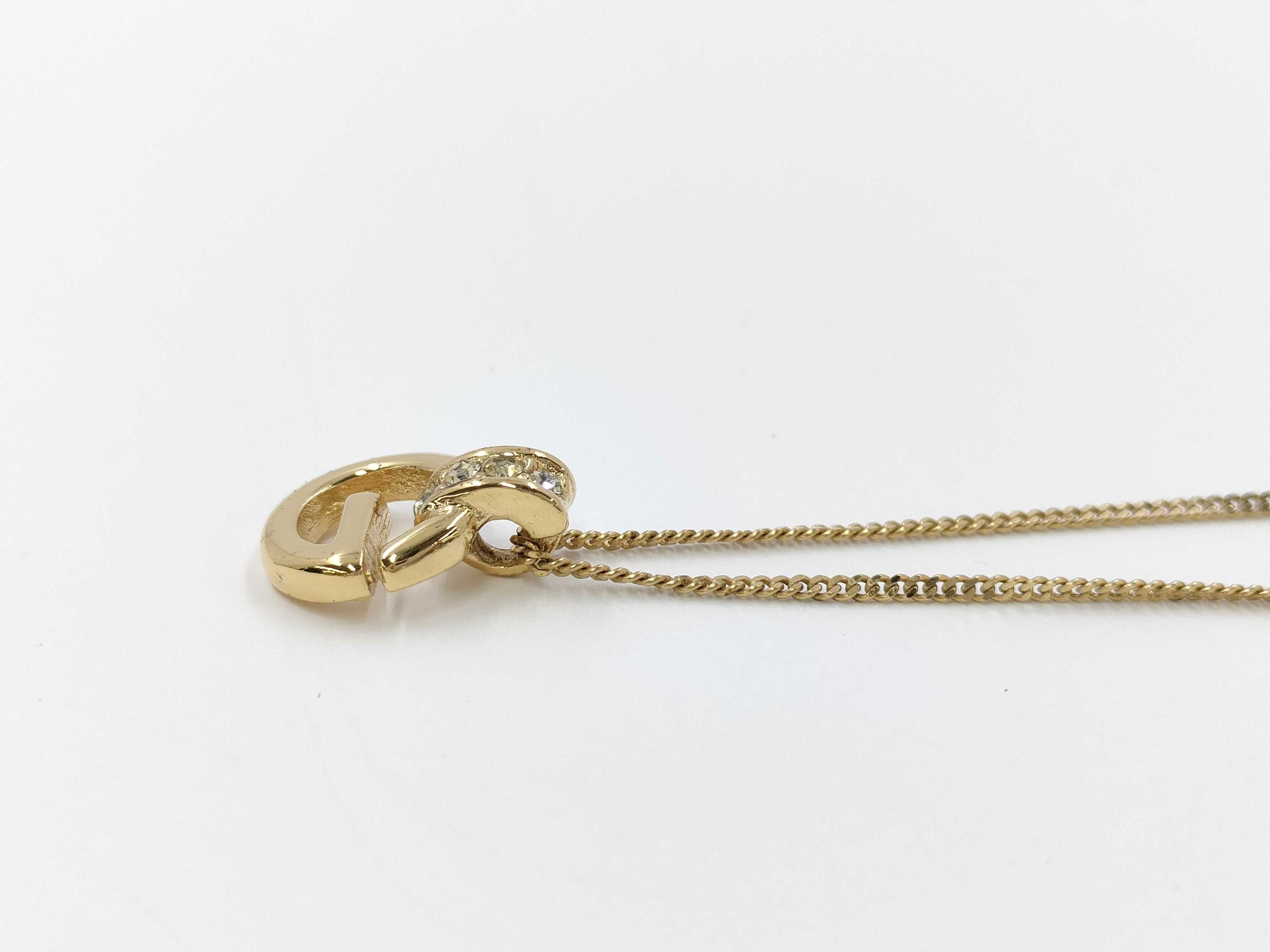 GIVENCHY Givenchy Logo Rhinestone Necklace Necklace
