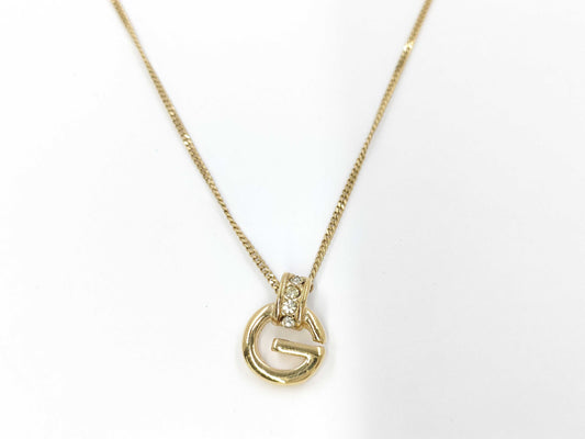 GIVENCHY Givenchy Logo Rhinestone Necklace Necklace