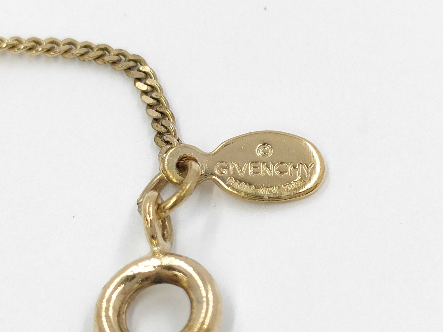 GIVENCHY Givenchy Logo Rhinestone Necklace Necklace