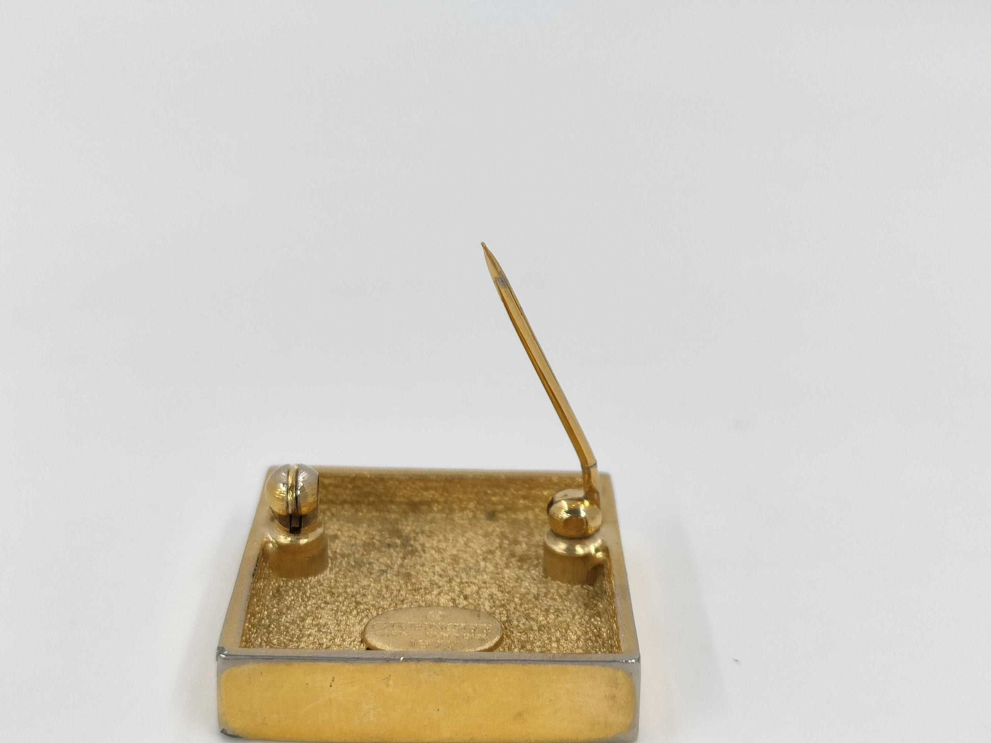 GIVENCHY Logo Square Brooch