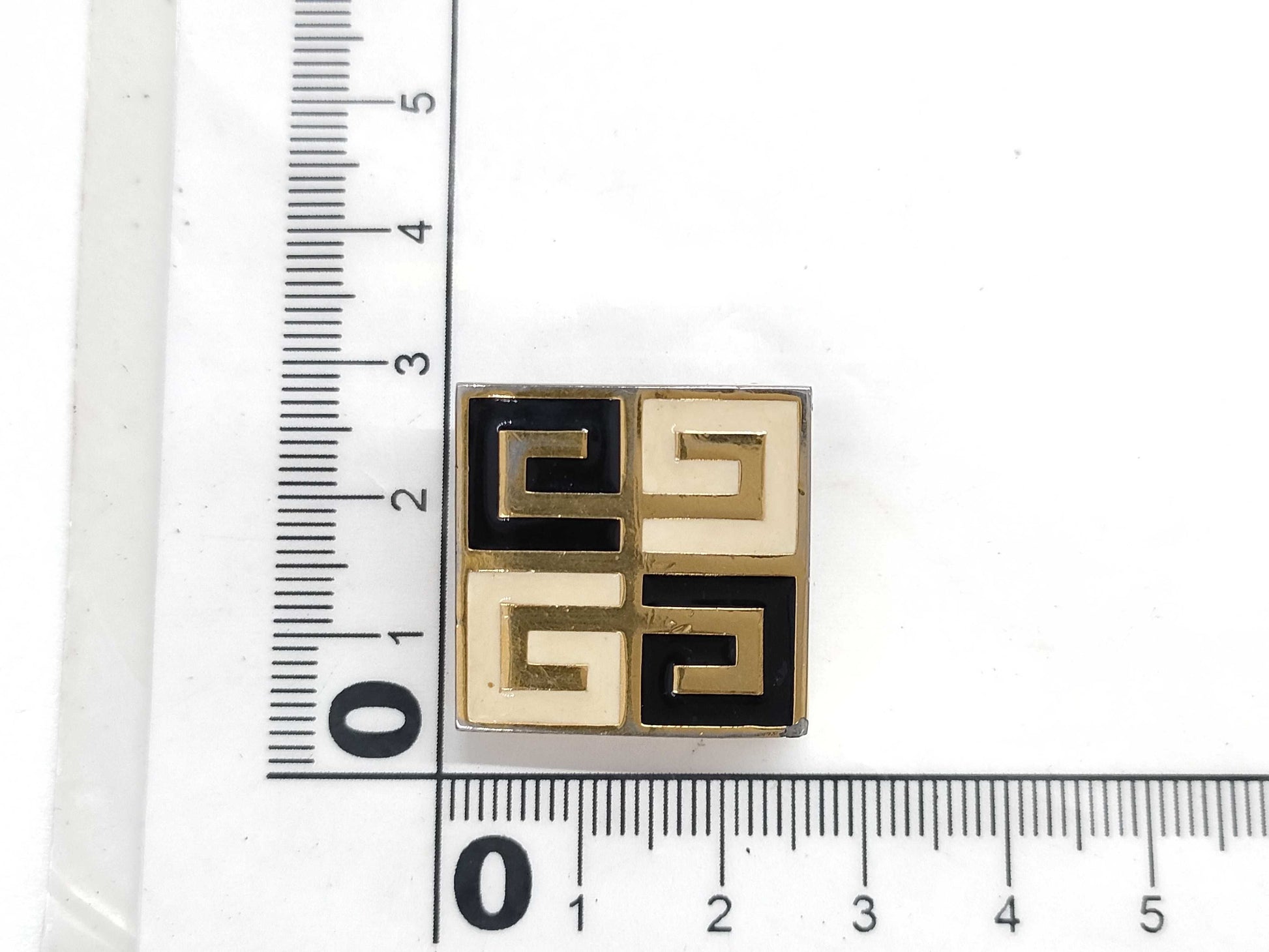 GIVENCHY Logo Square Brooch