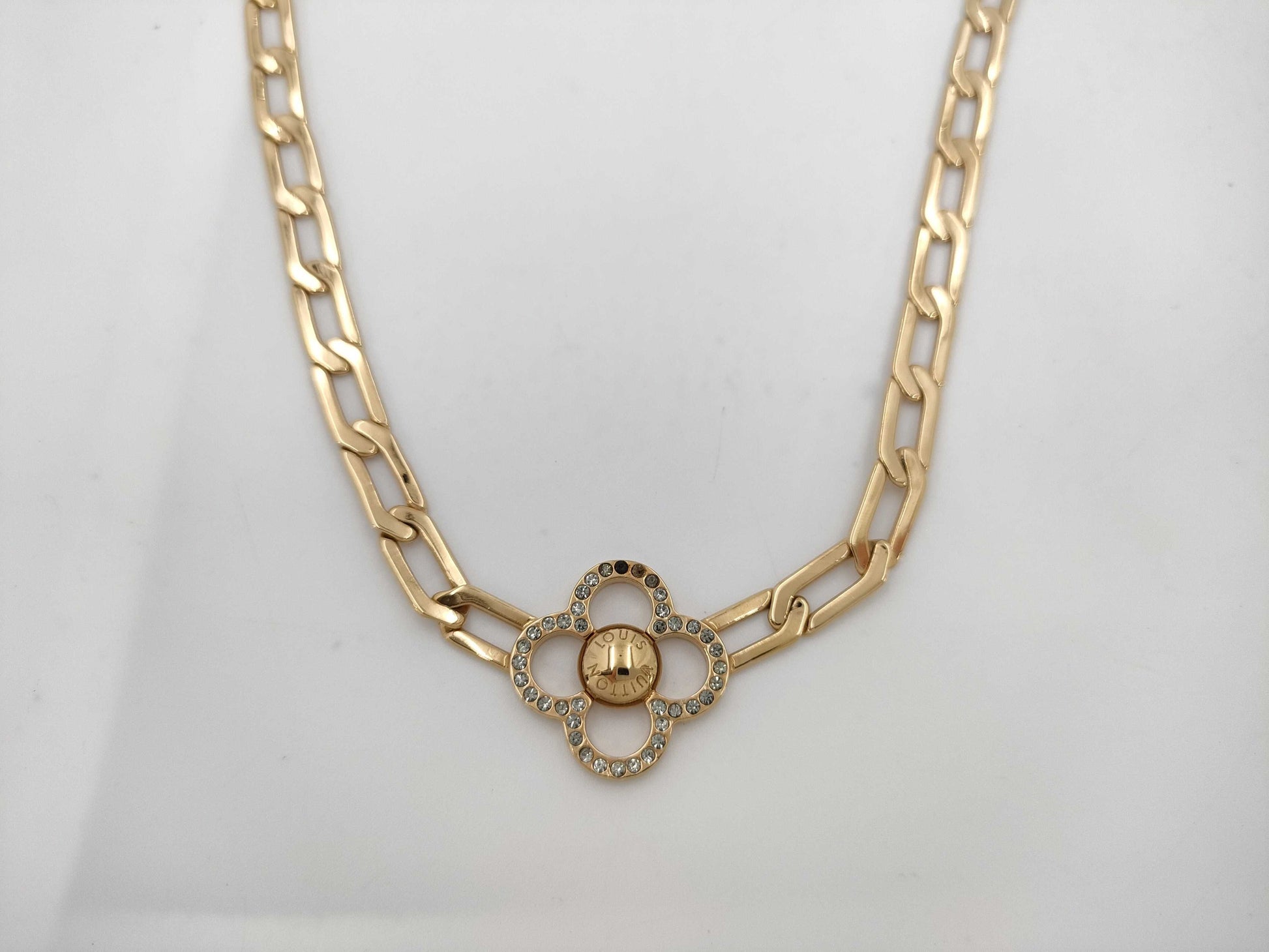 LOUIS VUITTON Louis Vuitton Corey Flower Power Necklace Gold M66092 LE0190 Necklace
