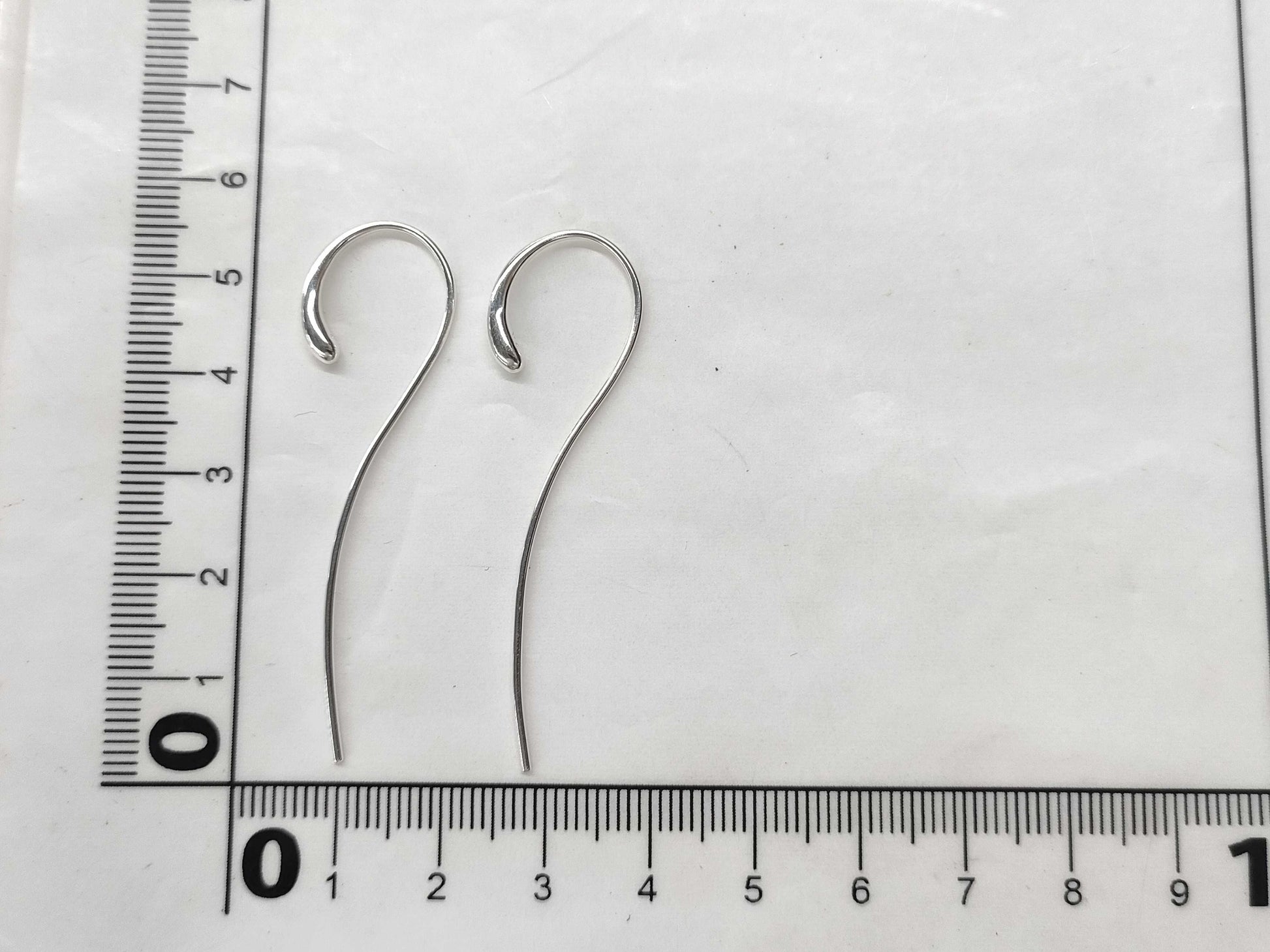 George Jensen Unused Long 925 Earrings Accessories: Box Case Certificate Earrings