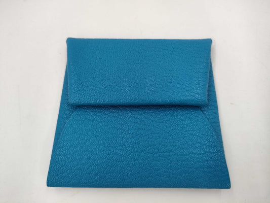HERMES Bastia Chevre Y-Engraved Accessories: Box Coin Case