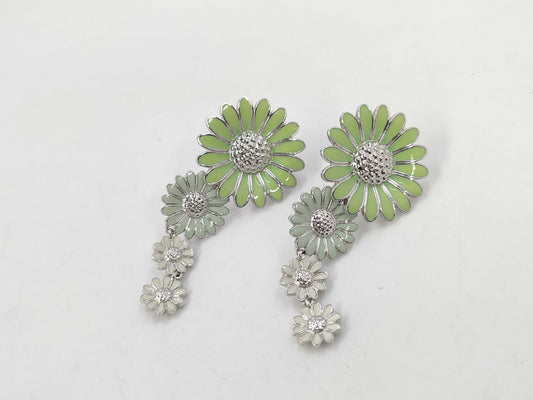 George Jensen Daisy Flower 925 Earrings Accessories: Box Certificate Earrings