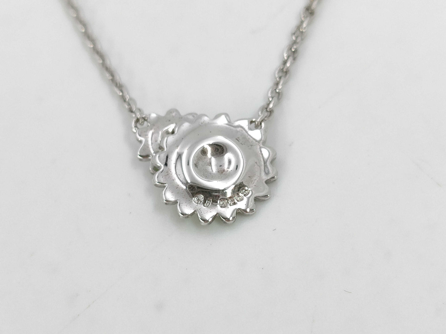 George Jensen Daisy Flower 925 Necklace Accessories: Box Certificate Necklace