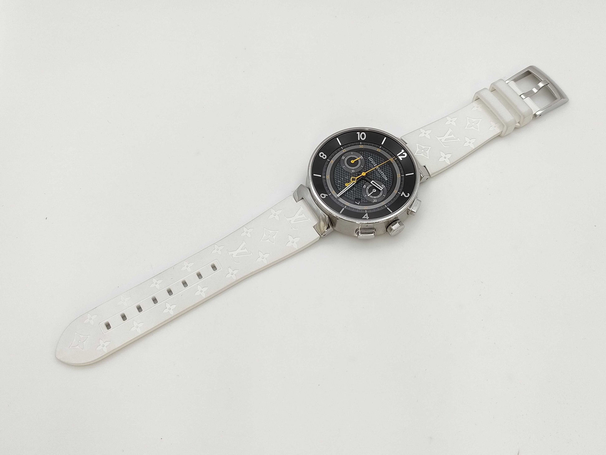 LOUIS VUITTON Tambour Q8D40Z TL2006 Automatic Black Dial Men's Watch