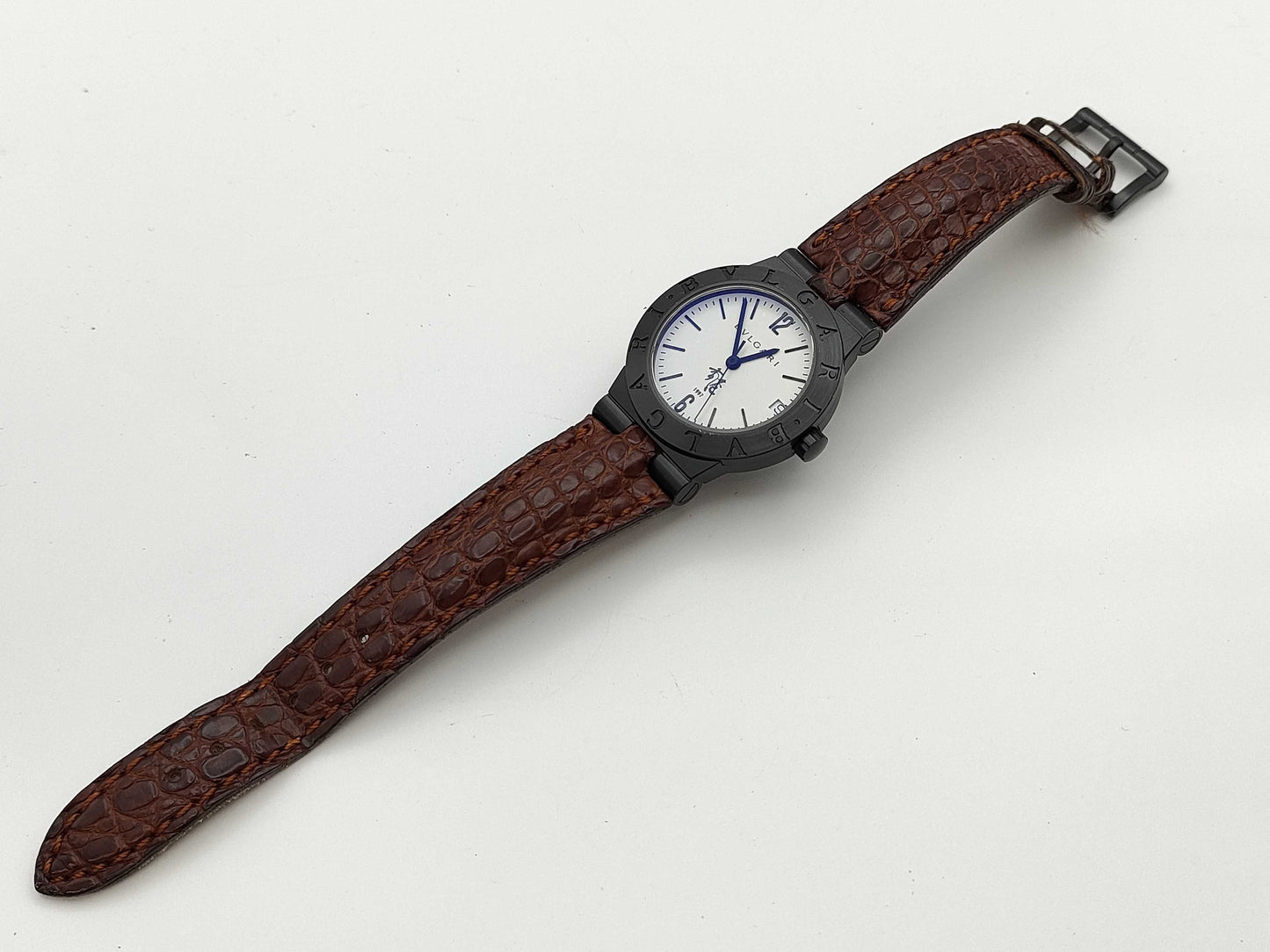 BVLGARI Diagono Sport LC29S B0287 Automatic White Dial Hong Kong Handover Commemorative Model Men's Watch