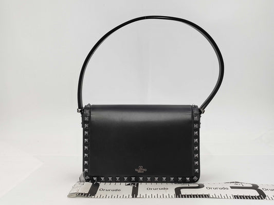 Valentino Garavani Valentino Rockstud Leather Shoulder Bag Black Included: Storage Bag Handbag