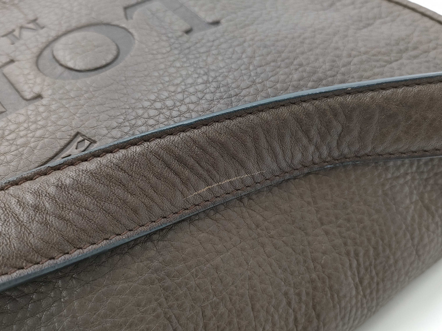 LOEWE Heritage Shoulder Bag Leather Brown Shoulder Bag