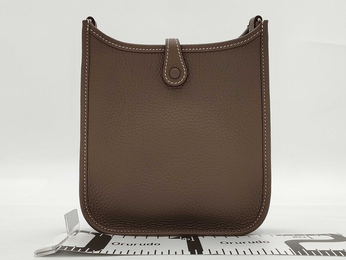 HERMES Evelyn TPM Etoup P Fittings Blue Indigo Strap Tryon Clemence W Engraved Shoulder Bag