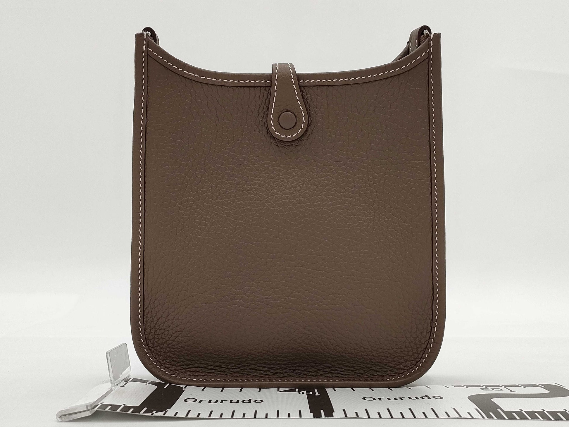 HERMES Evelyn TPM Etoup P Fittings Blue Indigo Strap Tryon Clemence W Engraved Shoulder Bag