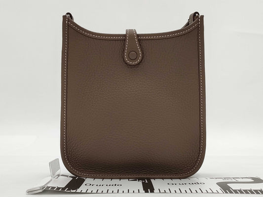 HERMES Evelyn TPM Etoup P Fittings Blue Indigo Strap Tryon Clemence W Engraved Shoulder Bag