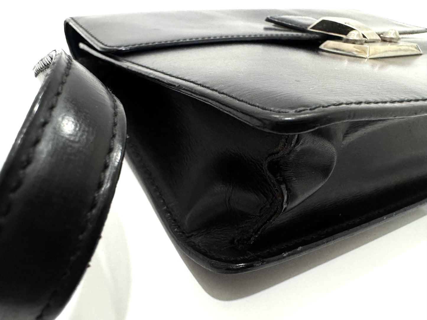 Cartier Leather Black Second Clutch Bag